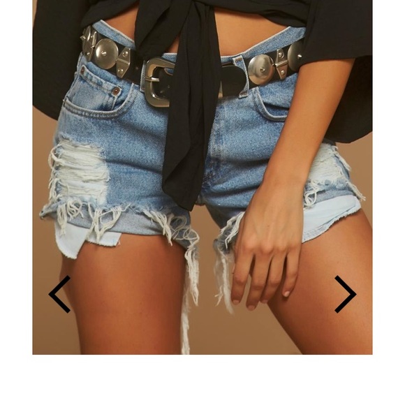 vintage levi thrasher jean shorts